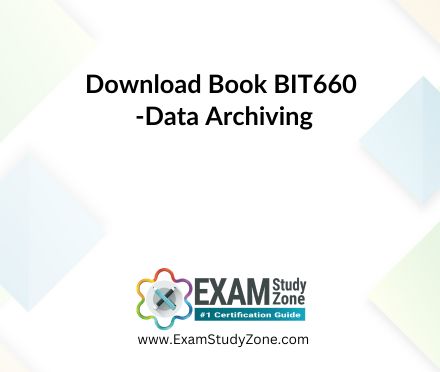 Book: [BIT660] Data Archiving