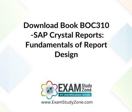 Book: [BOC310] SAP Crystal Reports: Fundamentals of Report Design