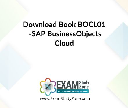 Book: [BOCL01] SAP BusinessObjects Cloud