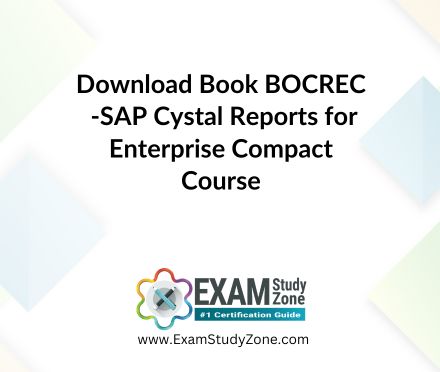 Book: [BOCREC] SAP Cystal Reports for Enterprise Compact Course