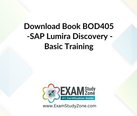 Book: [BOD405] SAP Lumira Discovery - Basic Training