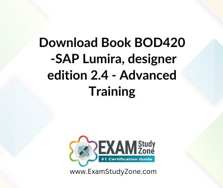 Book: [BOD420] SAP Lumira, designer edition 2.4 - Advanced Training