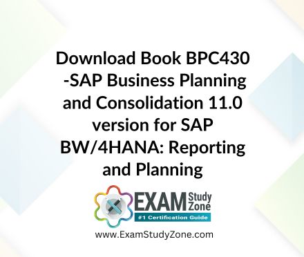 Book: [BPC430] SAP Business Planning and Consolidation 11.0 version for SAP BW/4HANA: Reporting and Planning