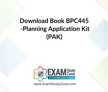 Book: [BPC445] Planning Application Kit (PAK)