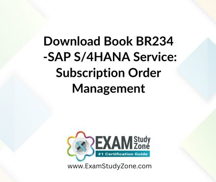 Book: [BR234] SAP S/4HANA Service: Subscription Order Management