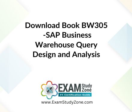 Book: [BW305] SAP Business Warehouse Query Design and Analysis