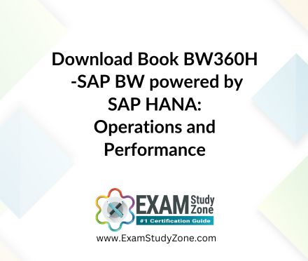 Book: [BW360H] SAP BW powered by SAP HANA: Operations and Performance