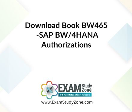 Book: [BW465] SAP BW/4HANA Authorizations