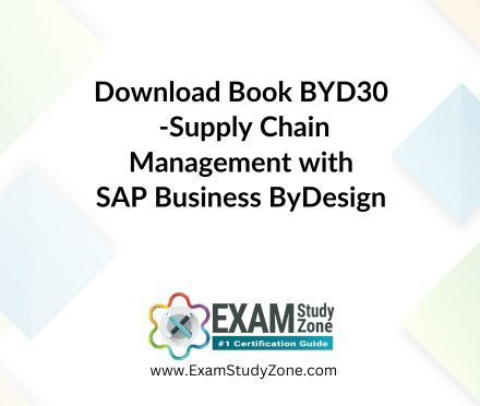 Book: [BYD30] Supply Chain Management with SAP Business ByDesign