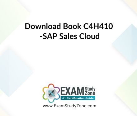 Book: [C4H410] SAP Sales Cloud