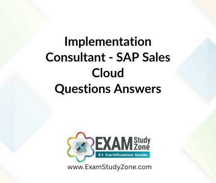 Implementation Consultant - SAP Sales Cloud [C_C4H41_2405] Pdf Questions Answers