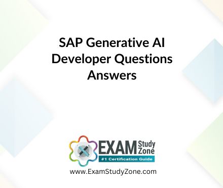 SAP Generative AI Developer [C_AIG_2412] Pdf Questions Answers