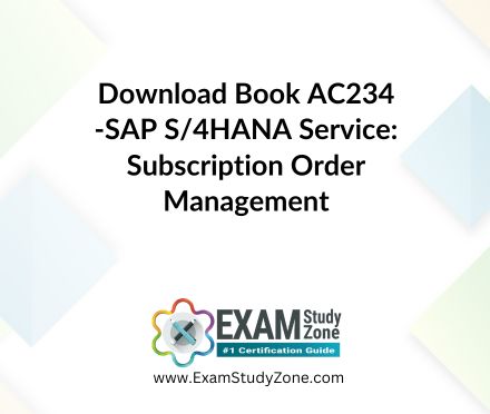 Book: [AC234] SAP S/4HANA Service: Subscription Order Management