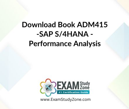 Book: [ADM415] SAP S/4HANA - Performance Analysis