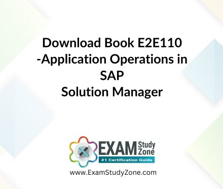 Book: [E2E110] Application Operations in SAP Solution Manager