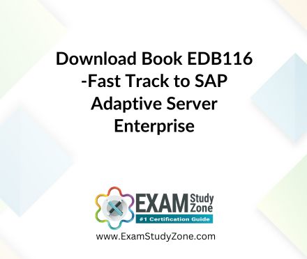 Book: [EDB116] Fast Track to SAP Adaptive Server Enterprise