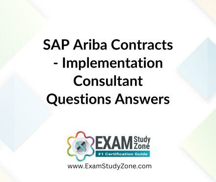 SAP Ariba Contracts - Implementation Consultant [C_ARCON_2404] Pdf Questions Answers