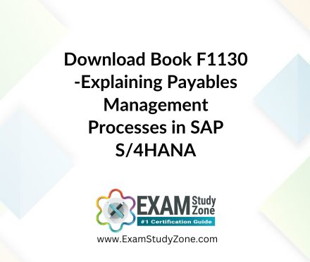 Book: [F1130] Explaining Payables Management Processes in SAP S/4HANA