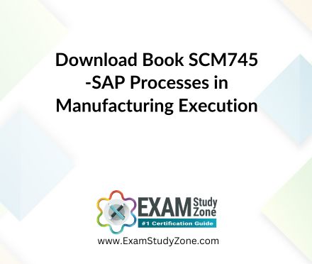 Book: [SCM745] SAP Processes in Manufacturing Execution