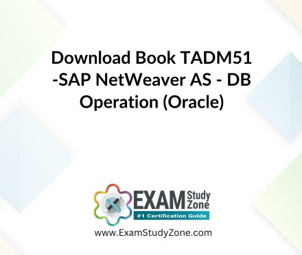 Book: [TADM51] SAP NetWeaver AS - DB Operation (Oracle)