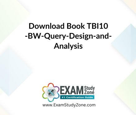 Book: [TBI10] BW - Query Design and Analysis