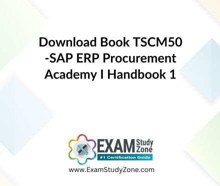 Book: [TSCM50_1] SAP ERP Procurement Academy I Handbook 1