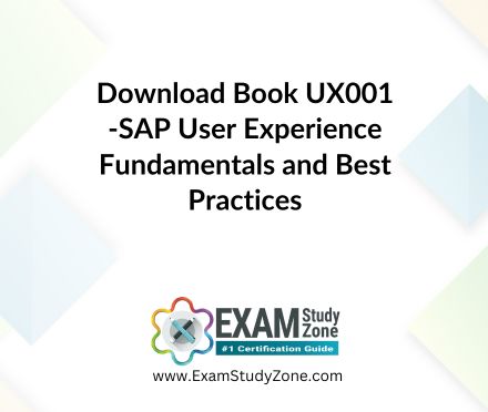 Book: [UX001] SAP User Experience Fundamentals and Best Practices