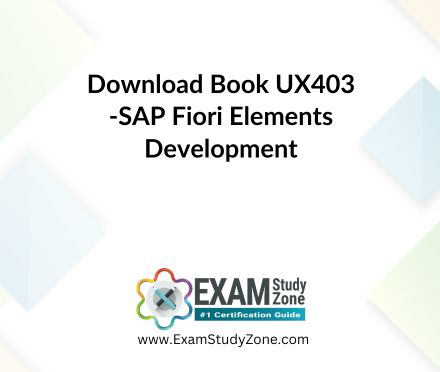 Book: [UX403] SAP Fiori Elements Development