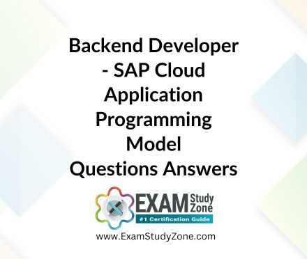 SAP Backend Developer - SAP Cloud Application Programming Model [C_CPE_16] Pdf Questions Answers