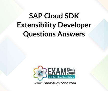 SAP Cloud SDK Extensibility Developer [C_S4CDK_2023] Pdf Questions Answers