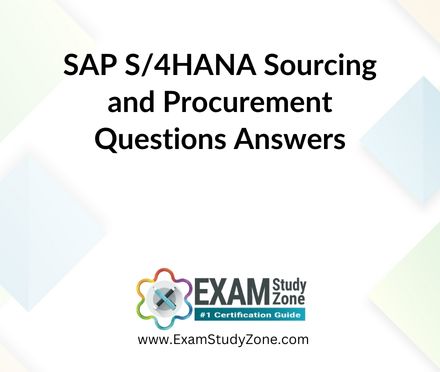 SAP S/4HANA Sourcing and Procurement [C_TS452_2022] Pdf Questions Answers