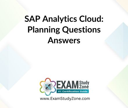 SAP Analytics Cloud: Planning [C_SACP_2321] Pdf Questions Answers