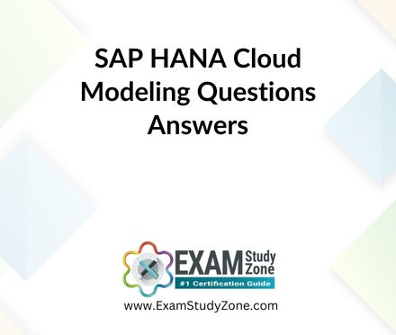 SAP HANA Cloud Modeling [C_HCMOD_03] Questions Answers