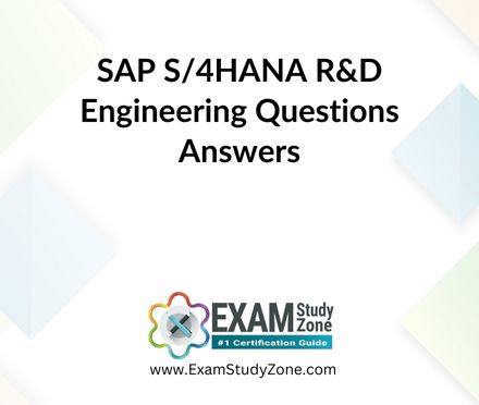 SAP S/4HANA R&D Engineering [C_TS411_2022] Pdf Questions Answers