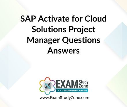SAP Activate for Cloud Solutions Project Manager [E_ACTCLD_23] Pdf Questions Answers