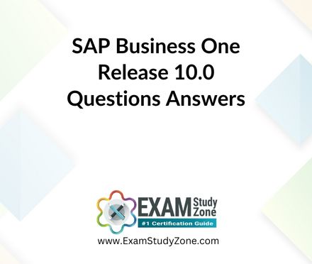 SAP Business One Release 10.0 [C_TB1200_10] Pdf Questions Answers
