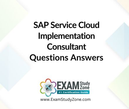 SAP Service Cloud Implementation Consultant [C_C4H510_21] Pdf Questions Answers