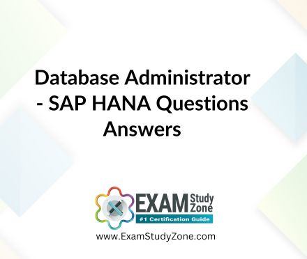 Database Administrator - SAP HANA [C_DBADM_2404] Pdf Questions Answers