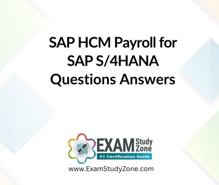 SAP HCM Payroll for SAP S/4HANA [C_HCMP_2311] Pdf Questions Answers