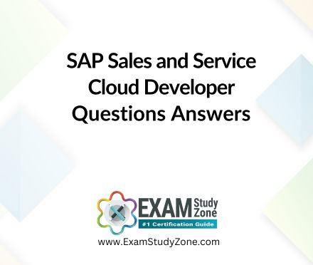 SAP Sales and Service Cloud Developer [C_C4H460_21] Questions Answers