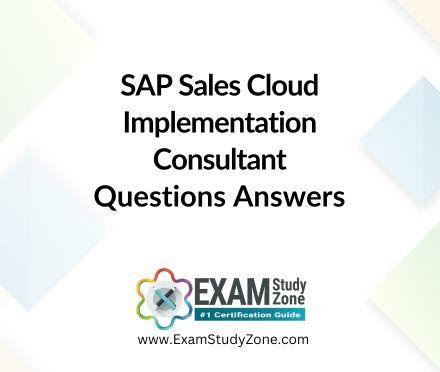 SAP Sales Cloud Implementation Consultant [C_C4H410_21] Pdf Questions Answers