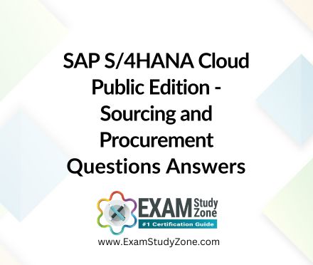 SAP S/4HANA Cloud public edition - Sourcing and Procurement [C_S4CPR_2402] Pdf Questions Answers