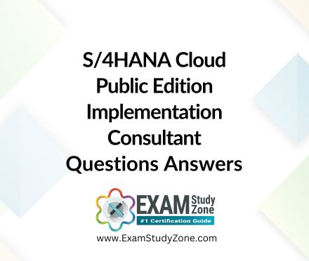 SAP S/4HANA Cloud Public Edition Implementation Consultant [C_S4CPB_2402] Pdf Questions Answers