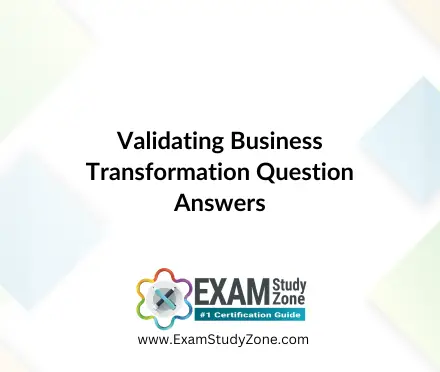 SAP Validating Business Transformation [C_SIGVT_2506] Dumps