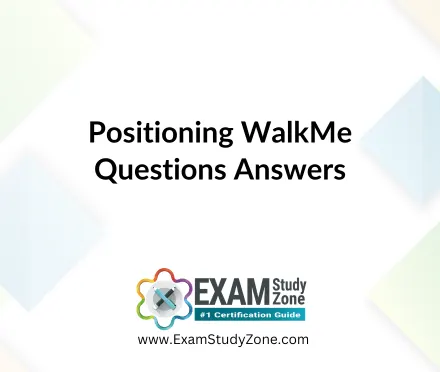 Positioning WalkMe [C_BCWME_2504] Dumps
