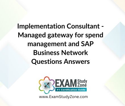 Implementation Consultant - Managed gateway for spend management and SAP Business Network [C_ARCIG_2404] Questions Answers